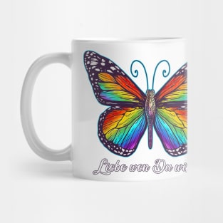 Butterfly Liebe wen Du willst Mug